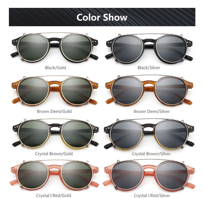 ZENOTTIC Clip-On Polarized Sunglasses for Women