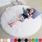Round Plush Shag Carpet for Kids Room Decor