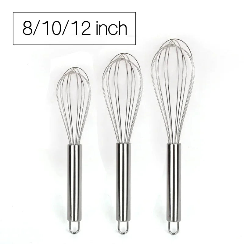 Stainless Steel Egg Stirring Balloon Whisk 6-12 Inch