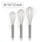 Stainless Steel Egg Stirring Balloon Whisk 6-12 Inch