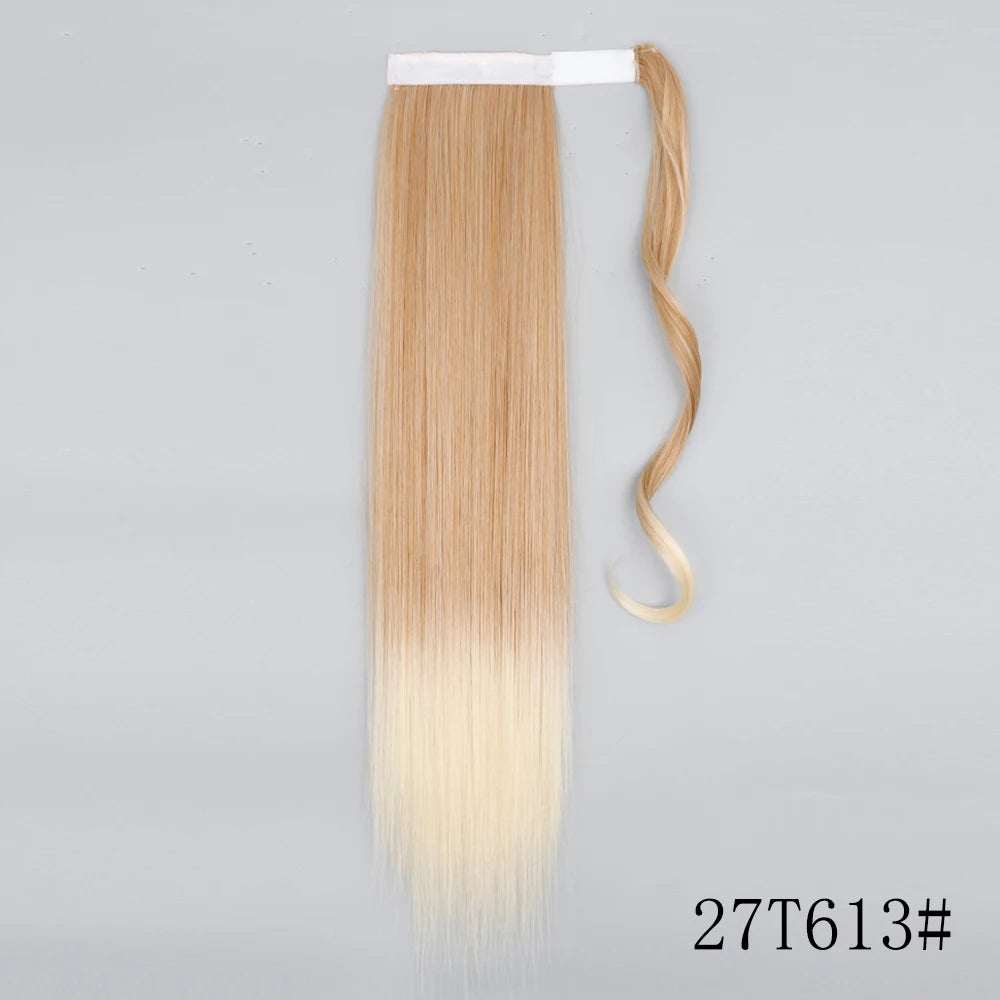 Long Straight Clip-in Ponytail Hair Extension Black