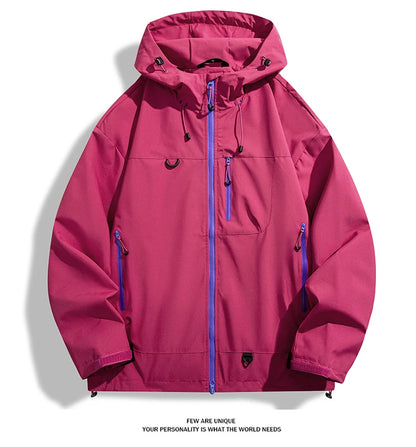 LNGXO Waterproof Windbreaker Jacket for Hiking and Camping