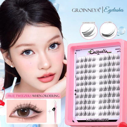 GROINNEYA C-Curl Cluster Eyelashes
