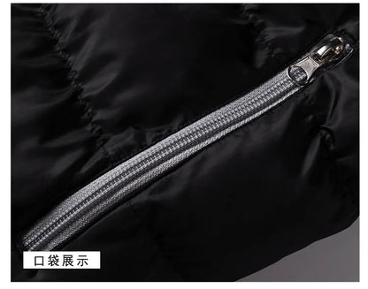 Men's Casual Printed Cotton Parka Jacket