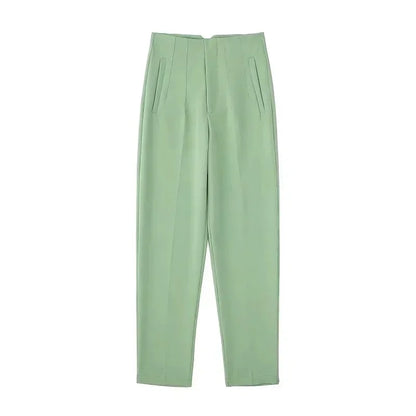 High Waist Pencil Pants for Women in Black and Pink