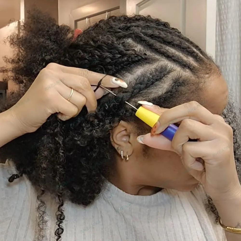 Deep Wave Crochet Human Hair Extensions for Braiding