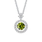 Moissanite Pendant Necklace for Women in Sterling Silver