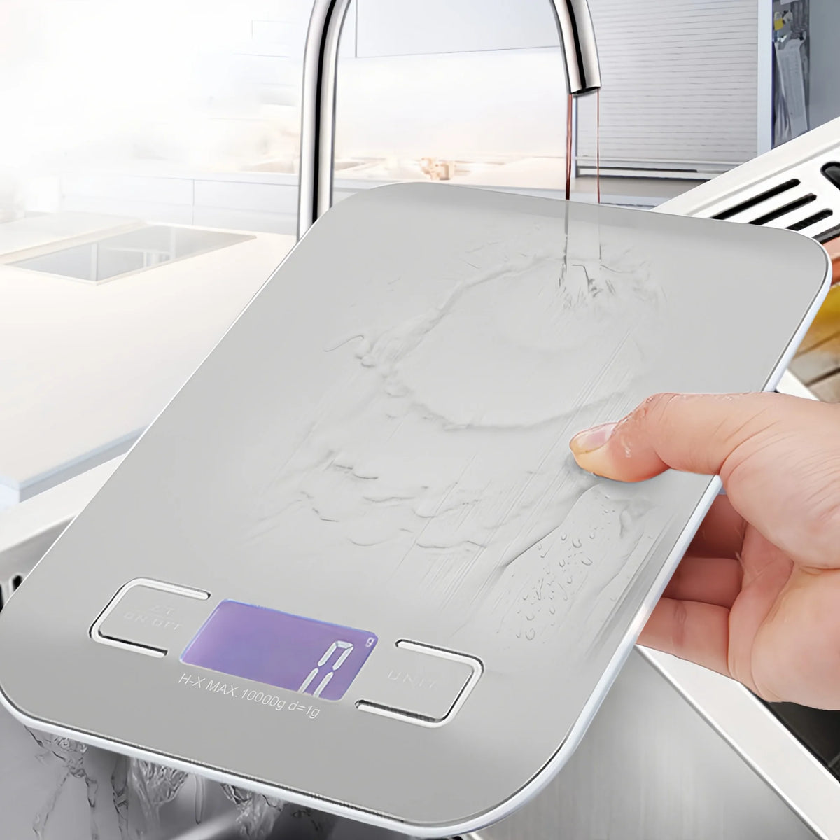 Digital Kitchen Scale Stainless Steel LED Display