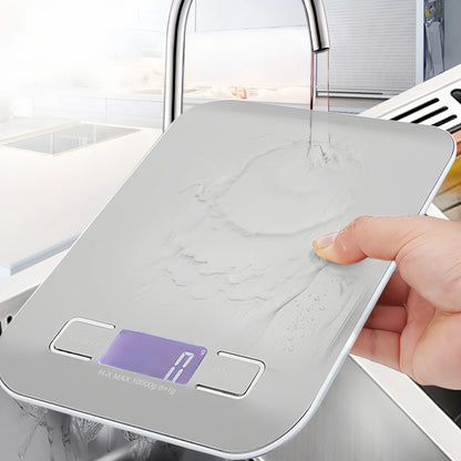 Digital Kitchen Scale Stainless Steel LED Display