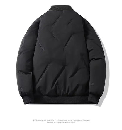 Men's Casual Cotton Baseball Jacket for Autumn and Winter