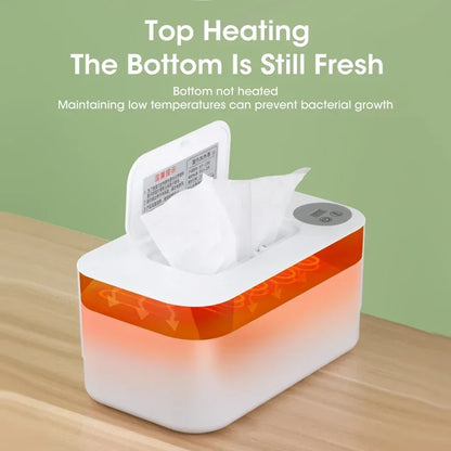 Baby Wipe Warmer with LED Display Portable USB Charge