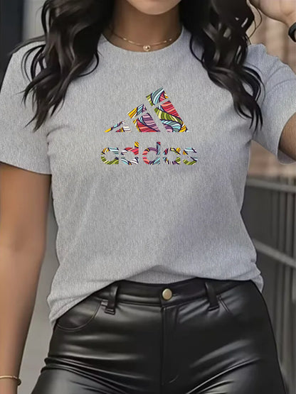 Cotton Round Neck T-Shirt for Women Slim Fit