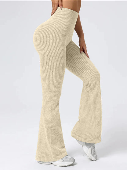 Women's High- Waist Bell Bottom Pants