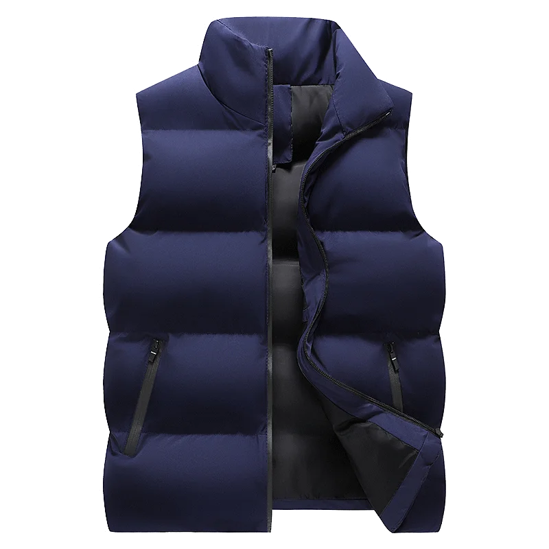 Men's Thick Windproof Sleeveless Vest Jacket