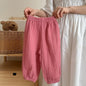 Summer Thin Solid Color Anti Mosquito Pants for Kids