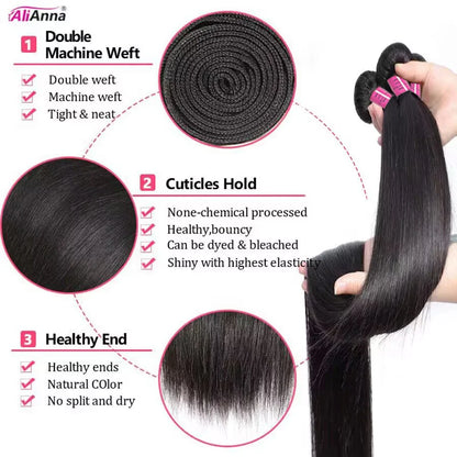 26 Inch Brazilian Raw Human Hair Weave Bundles