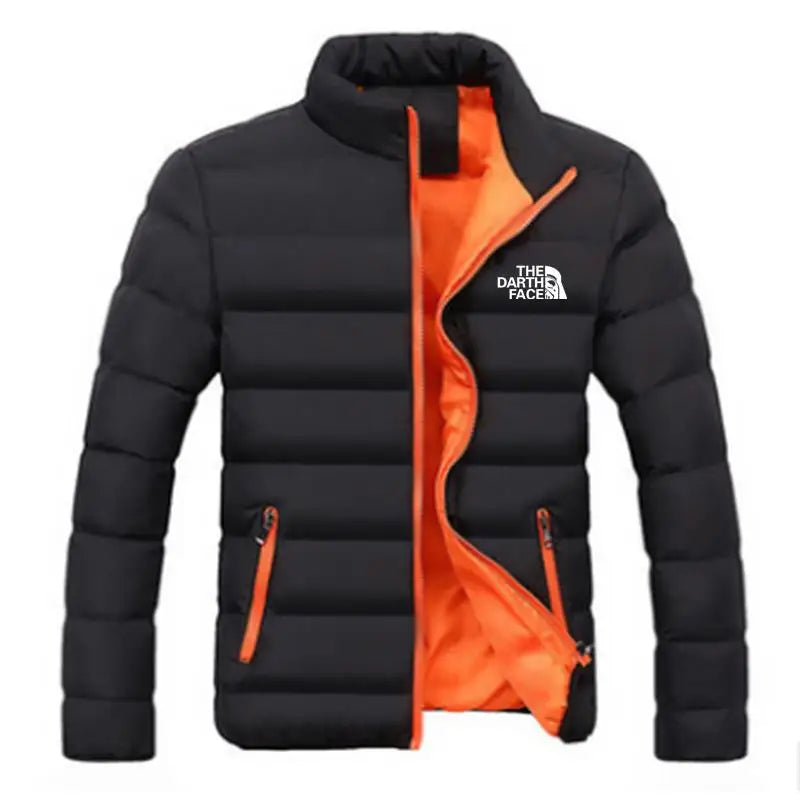 Men's Casual Printed Cotton Parka Jacket