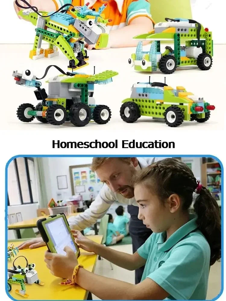 STEM Building Blocks Kit 280pcs with Electronic Sensors