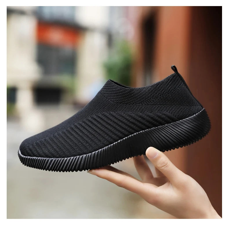 Pink Women Slip On Walking Shoes Lightweight EVA