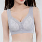 Seamless Lace Front-Button Bra for Women
