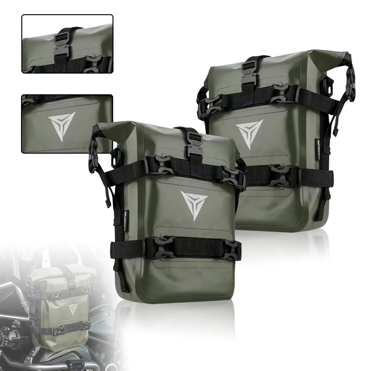 Waterproof Motorcycle Frame Bumper Bag for BMW and Honda