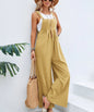 Yellow Denim Jumpsuit for Women Casual Street Wear