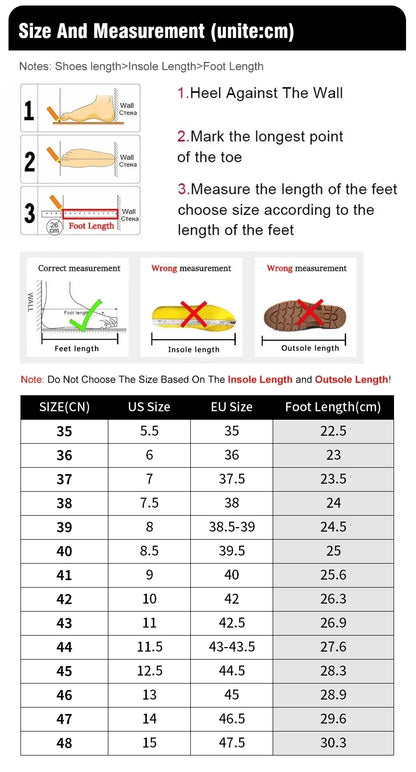Men's Breathable Platform Running Sneakers