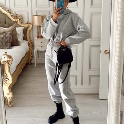 Women's Oversized Hoodie and Sweatpants Tracksuit