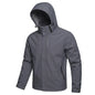 Men's Waterproof Windproof Hoodie Jacket for Outdoor Activities