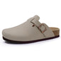 Shevalues Suede Clogs for Women Summer Mules with Arch Support
