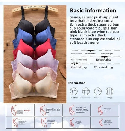 8cm Thickened Wireless Push Up Bra for Women