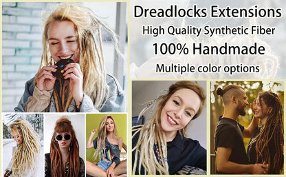 24 Inch Ombre Synthetic Dreadlock Extensions 10 Strands