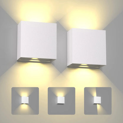 Modern LED Wall Sconces Black Aluminum Up Down Light