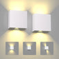 Modern LED Wall Sconces Black Aluminum Up Down Light