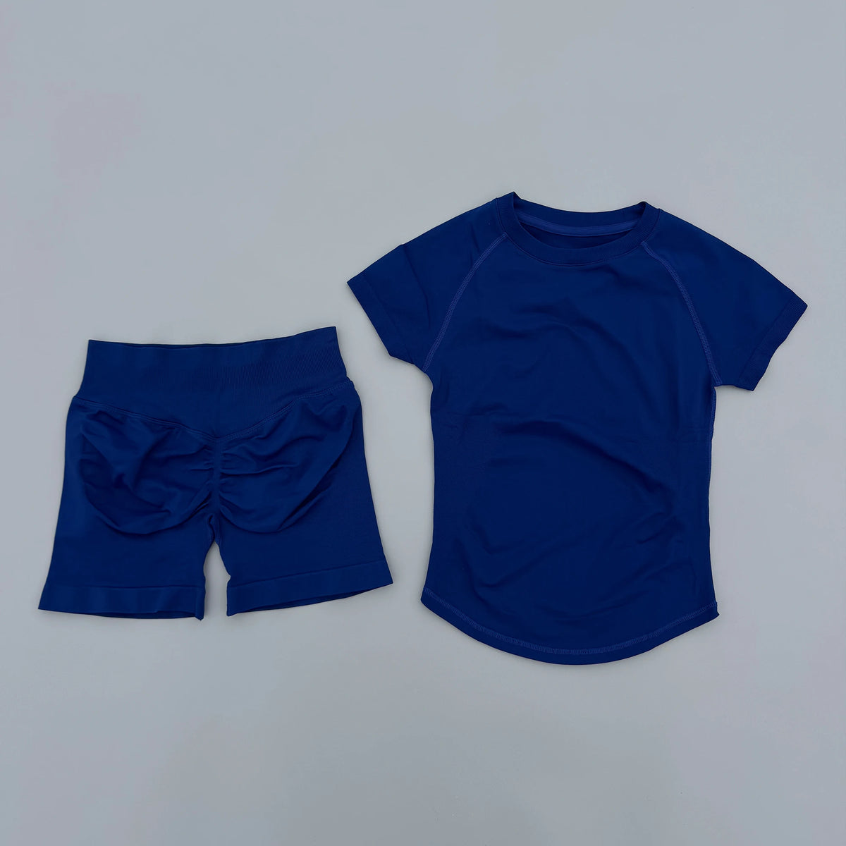 Seamless Yoga Top and Shorts Set for Women
