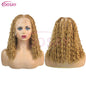 Short Bohemian Curly Braided Lace Front Wig 12 Inch