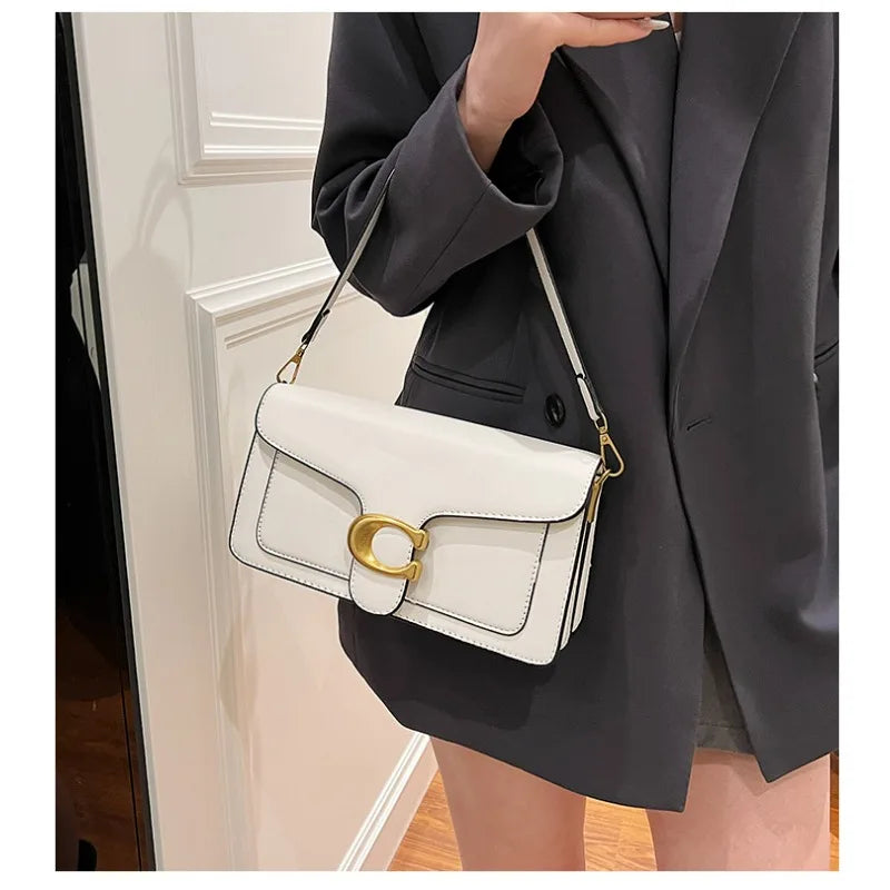 Women's Solid Color Small Square Shoulder Bag