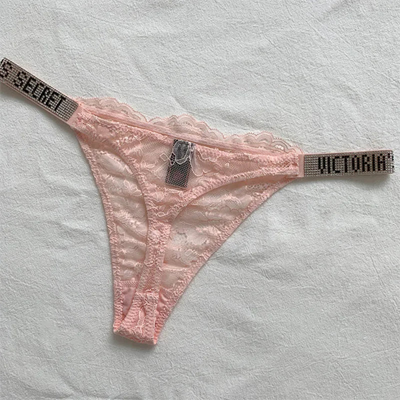 Sexy Pink Tencel Lingerie Bra and Brief Set