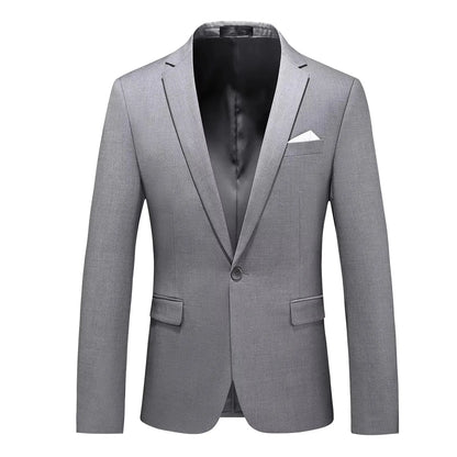 Bright Green Men's Blazer, Polyester Slim Fit Jacket
