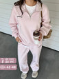 Cotton Pink Women's Tracksuit with Zipper