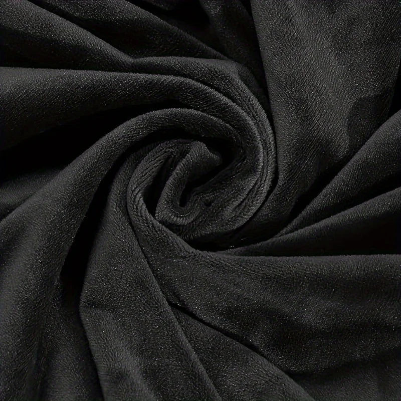 Velvet Plush Stretch Office Chair Cover Set