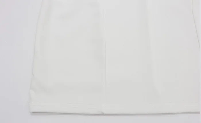 Huhugirl Color Block Hollow Out Mini Dress for Women