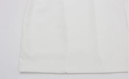 Huhugirl Color Block Hollow Out Mini Dress for Women
