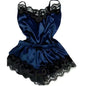 Summer Lace Polyester Pajama Set for Women