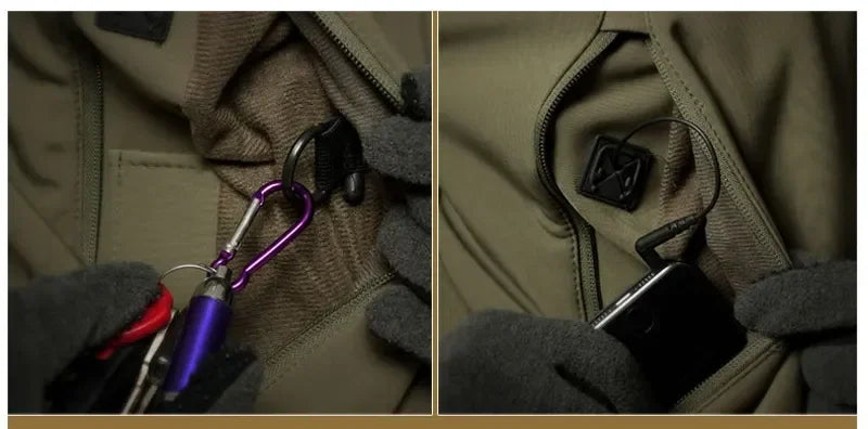 Men's Tactical Windproof Waterproof Soft Shell Jacket