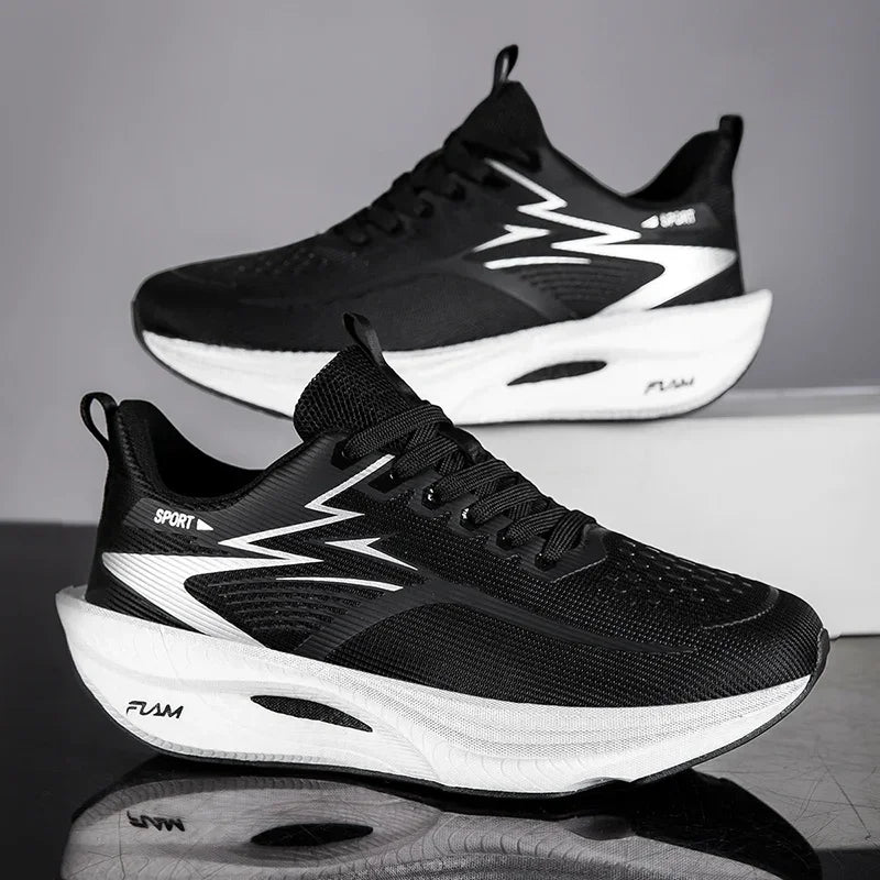 Men's Breathable Mesh Running Sneakers Black