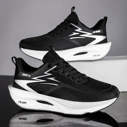 Men's Breathable Mesh Running Sneakers Black