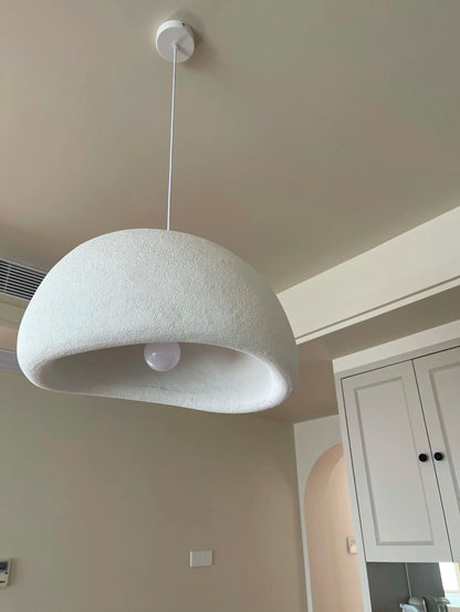 Nordic Wabi Sabi Pendant Lamp Brushed Nickel LED Chandelier