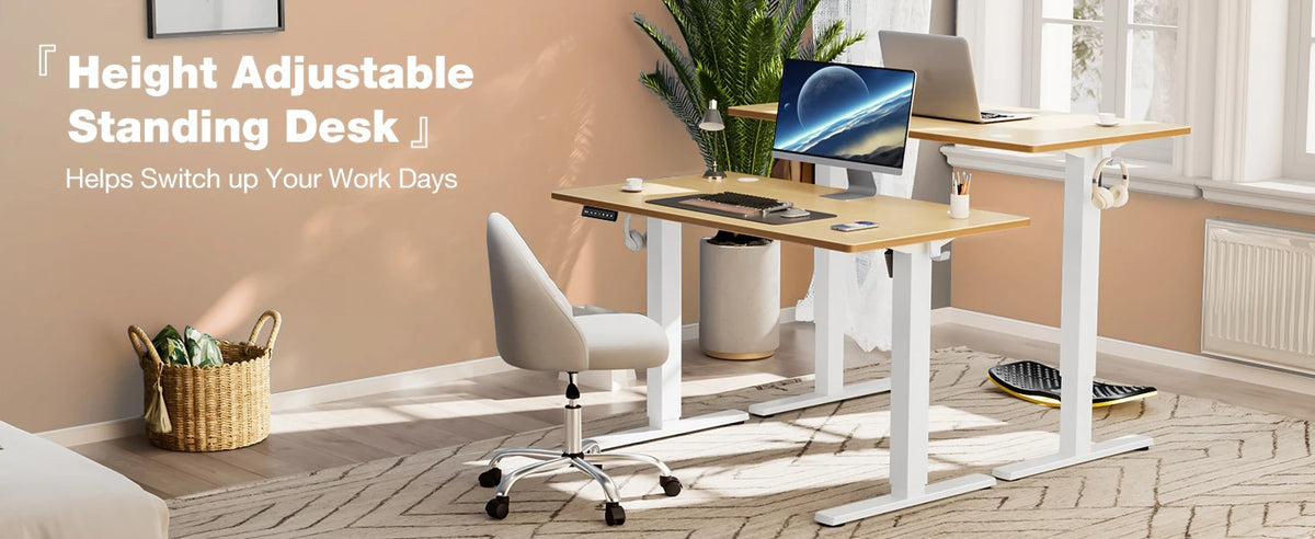 JHK Electric Height Adjustable Standing Desk 40x24 Inch