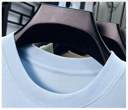 Cotton Men's Short Sleeve T-Shirt Casual Round Neck